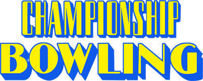 Championship Bowling logo for Famicom